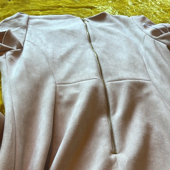 Calvin Klein Suede Like Blush Pink Dress with Sleeves NWOT - Picture 15 of 17